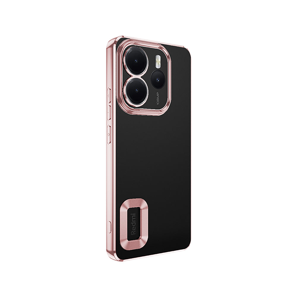 Xiaomi Redmi Note 14 4G Kılıf Kamera Korumalı Logo Gösteren Zore Omega Kapak