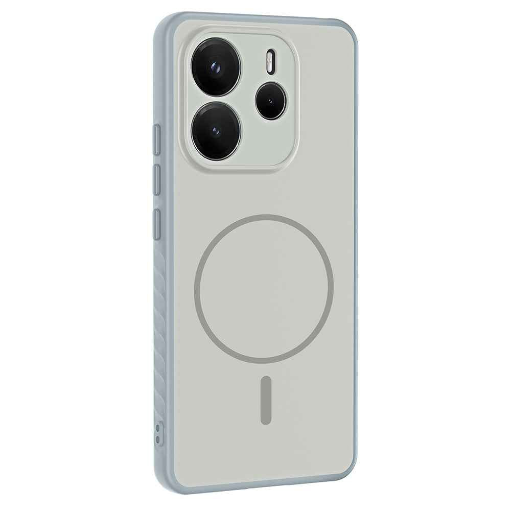 Xiaomi Redmi Note 14 4G Kılıf M-safe Şarj Özellikli Zore Tea Kapak