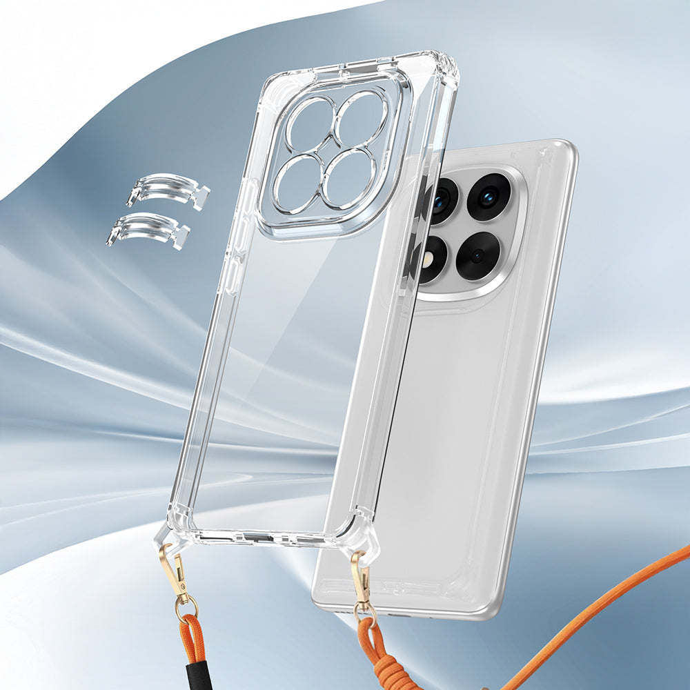 Xiaomi Redmi Note 14 Pro 5G Kılıf Airbagli Takılabilir Askı Aparatlı Zore Snap Silikon Kapak
