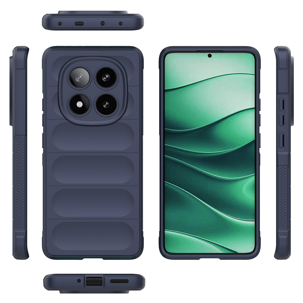 Xiaomi Redmi Note 14 Pro 5G Kılıf Esnek TPU Oyuklu Arka Yüzey Tasarımlı Zore Etnik Silikon Kapak