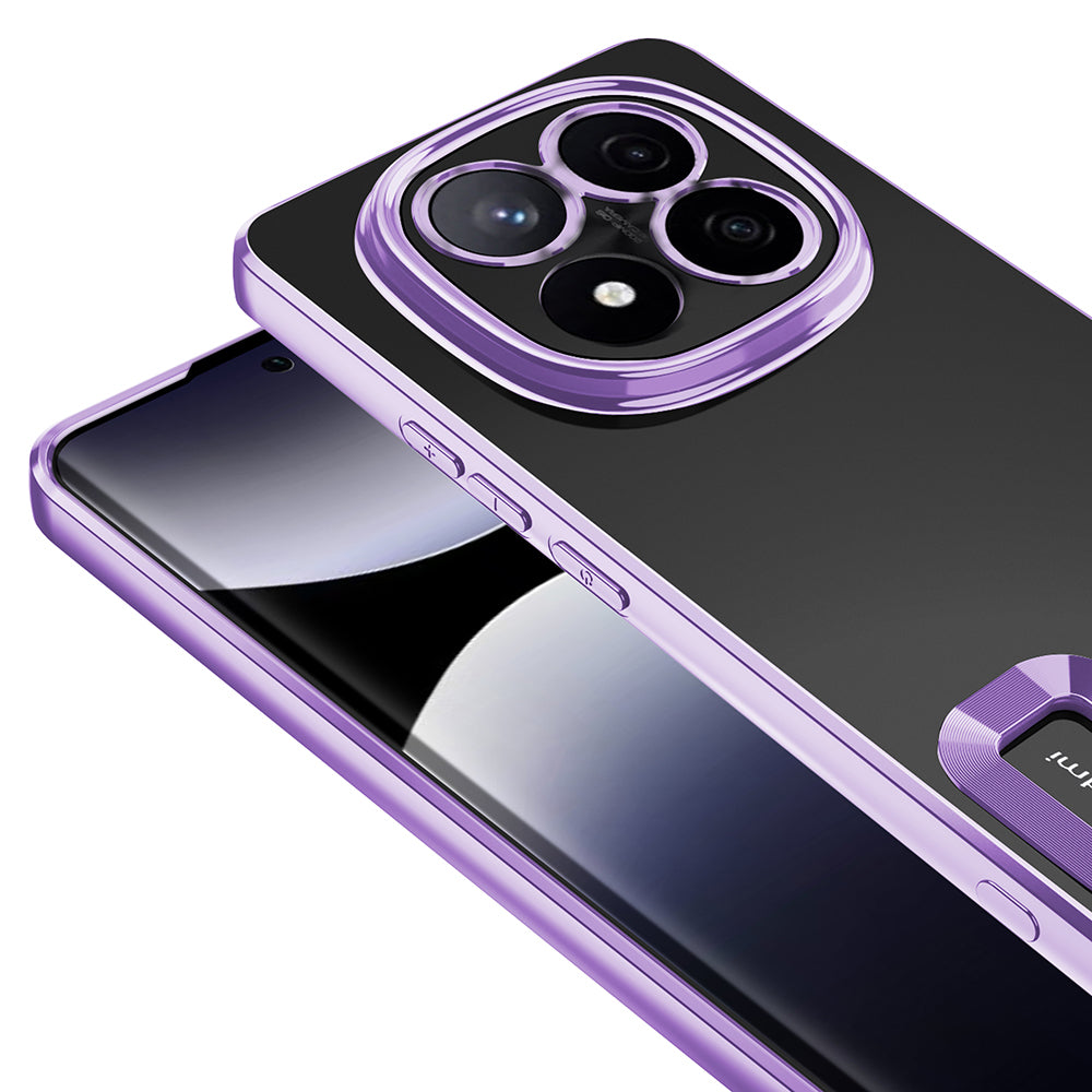 Xiaomi Redmi Note 14 Pro 5G Kılıf Kamera Korumalı Logo Gösteren Zore Omega Kapak