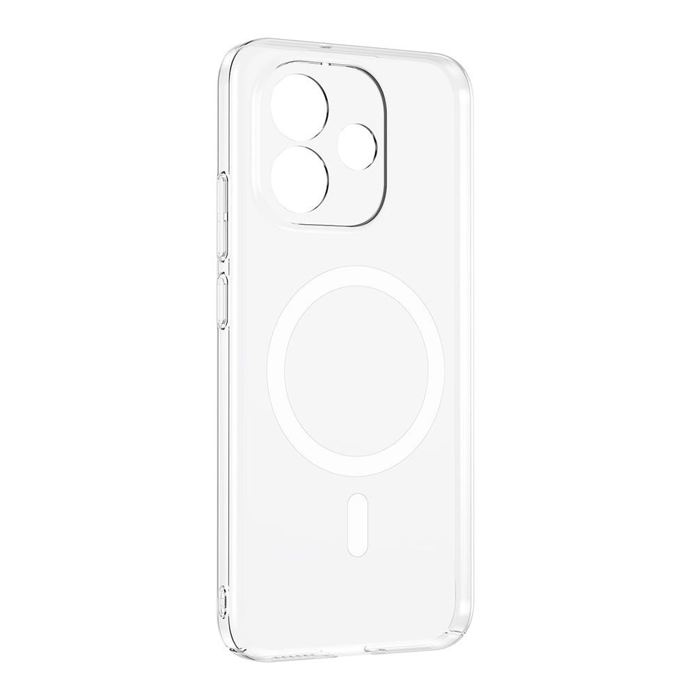 Xiaomi Redmi Note 17 Kamera Korumalı M-Safe Şarj Özellikli Şeffaf Zore London Sert PC Kapak