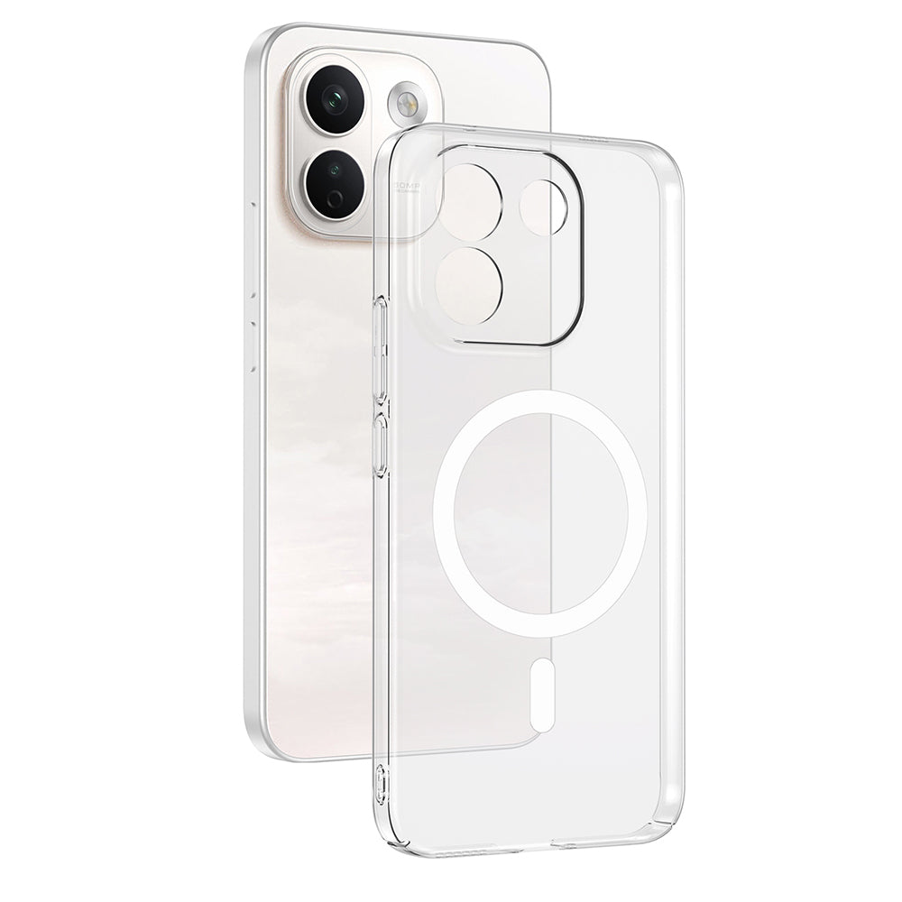 Xiaomi Redmi Note 17 Pro Max Kamera Korumalı M-Safe Şarj Özellikli Şeffaf Zore London Sert PC Kapak