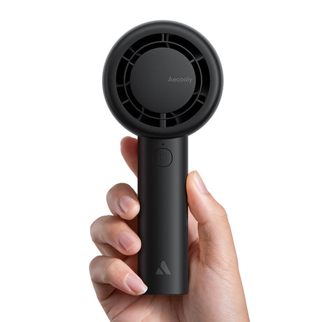 Aecooly PB01 İç Spiralli Çift Halka Hava Akışı Teknolojili 5 Kademeli Portatif Soğutucu El Fanı