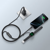 Amazingthing Thunder Pro 7X 100W Apple Watch Serisi Akıllı Saat Wireless 4in1 Type-C PD - Usb Hızlı Şarj Kablosu 1.5M