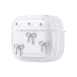 Apple Airpods 3. Nesil Zore Airbag 44 Airbag Tasarımlı Simli Şeffaf Kutup Kılıf