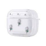 Apple Airpods 3. Nesil Zore Airbag 44 Airbag Tasarımlı Simli Şeffaf Kutup Kılıf