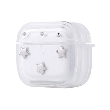 Apple Airpods 3. Nesil Zore Airbag 44 Airbag Tasarımlı Simli Şeffaf Kutup Kılıf