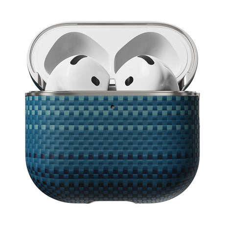 Apple Airpods 4 Kılıf Aramid Fiber Pitaka Tactile Woven Sunset-Moonrise Serisi Kapak