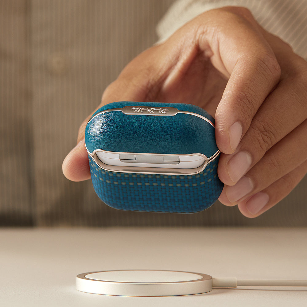 Apple Airpods 4 Kılıf Aramid Fiber Pitaka Tactile Woven Sunset-Moonrise Serisi Kapak