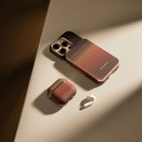 Apple Airpods 4 Kılıf Aramid Fiber Pitaka Tactile Woven Sunset-Moonrise Serisi Kapak