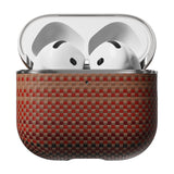 Apple Airpods 4 Kılıf Aramid Fiber Pitaka Tactile Woven Sunset-Moonrise Serisi Kapak