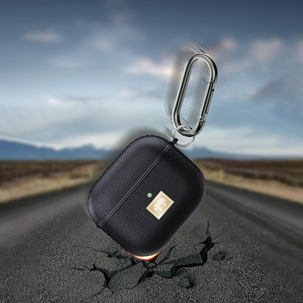 Apple Airpods 4 Kılıf Deri Görünümlü Askı Aparatlı Wlons Kılıf