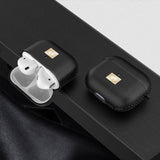 Apple Airpods 4 Kılıf Deri Görünümlü Askı Aparatlı Wlons Kılıf