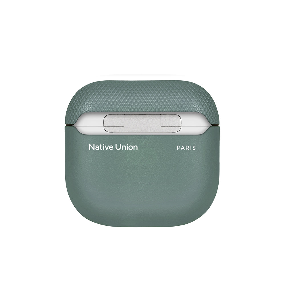 Apple AirPods 4 Kılıf Qi M-Safe Şarj Özellikli Native Union RE Classic Serisi Suni Deri Kapak