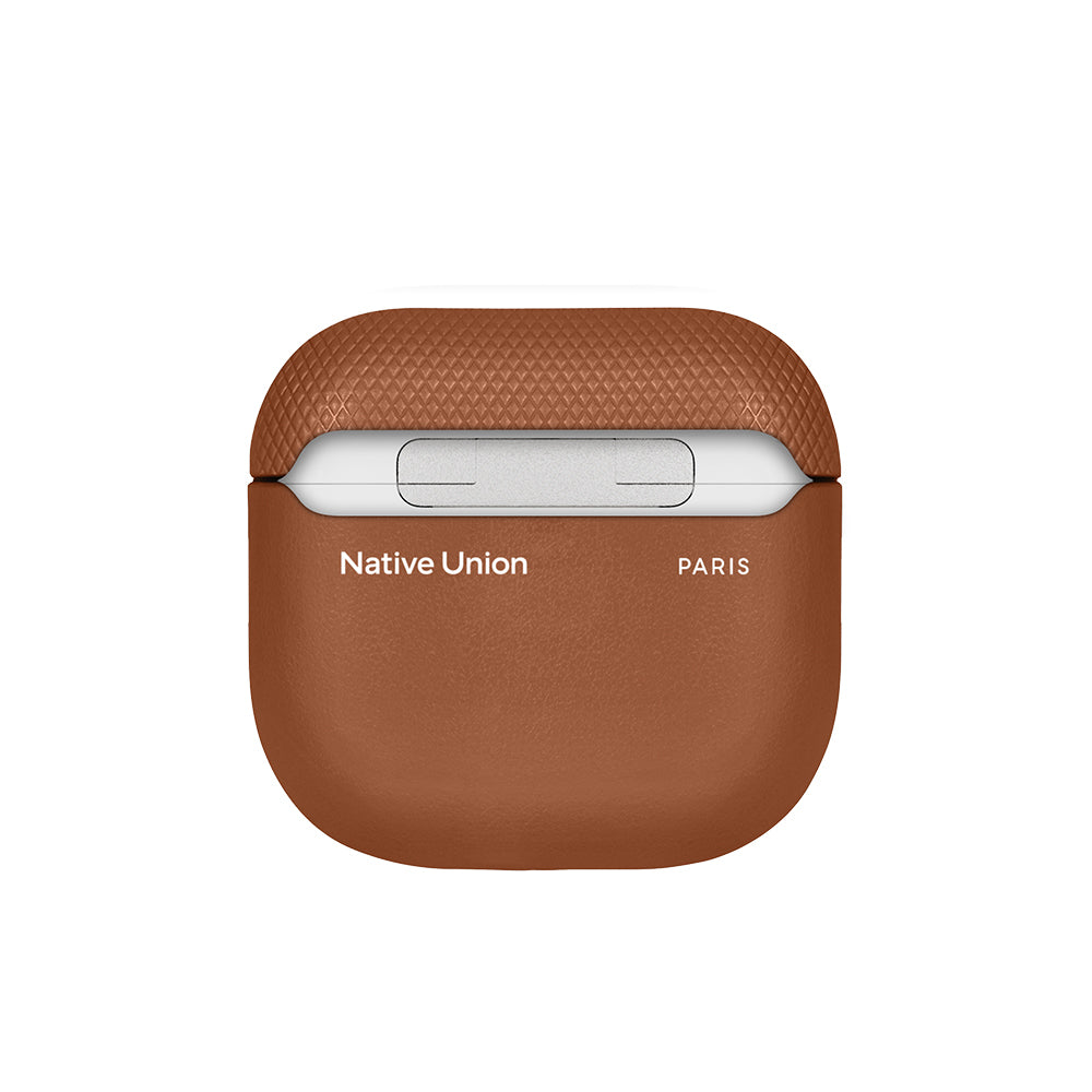 Apple AirPods 4 Kılıf Qi M-Safe Şarj Özellikli Native Union RE Classic Serisi Suni Deri Kapak