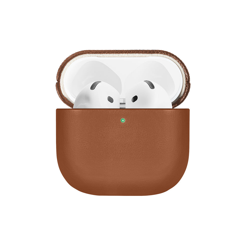 Apple AirPods 4 Kılıf Qi M-Safe Şarj Özellikli Native Union RE Classic Serisi Suni Deri Kapak