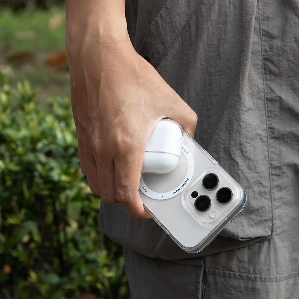 Apple AirPods 4 Kılıf Qi M-Safe Şarj Özellikli Native Union RE Clear Serisi Silikon Kapak