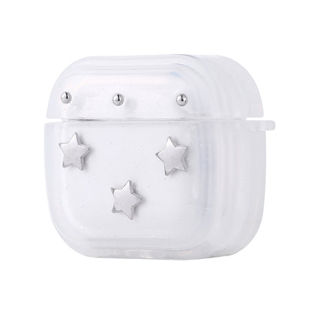 Apple Airpods 4 Zore Airbag 44 Airbag Tasarımlı Simli Şeffaf Kutup Kılıf