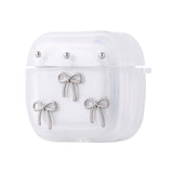 Apple Airpods 4 Zore Airbag 44 Airbag Tasarımlı Simli Şeffaf Kutup Kılıf