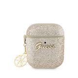 Apple Airpods Kılıf GUESS Glitter 4G Charm Kapak