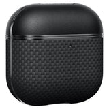 Apple Airpods Pro 2 Kılıf 1500D Aramid Fiber Pitaka Ultra-Slim Classic Serisi Black-Grey Twill Kapak
