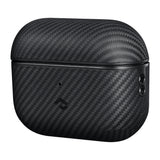 Apple Airpods Pro 2 Kılıf 600D Aramid Fiber Pitaka Classic Serisi Black-Grey Twill Kılıf