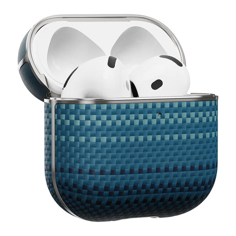 Apple Airpods Pro 2 Kılıf Aramid Fiber Pitaka Tactile Woven Sunset-Moonrise Serisi Kapak