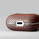 Apple Airpods Pro 2 Kılıf Aramid Fiber Pitaka Tactile Woven Sunset-Moonrise Serisi Kapak