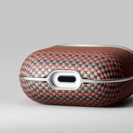 Apple Airpods Pro 2 Kılıf Aramid Fiber Pitaka Tactile Woven Sunset-Moonrise Serisi Kapak