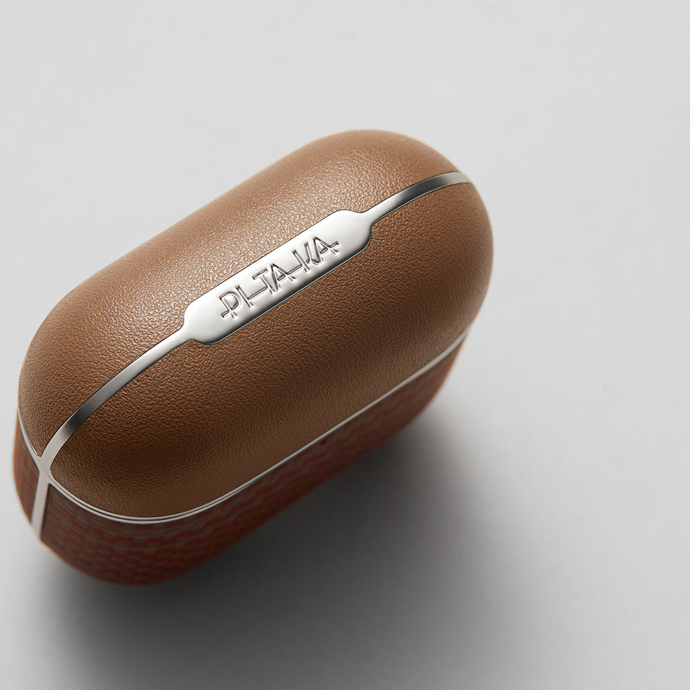 Apple Airpods Pro 2 Kılıf Aramid Fiber Pitaka Tactile Woven Sunset-Moonrise Serisi Kapak