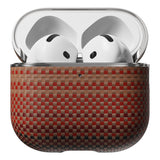 Apple Airpods Pro 2 Kılıf Aramid Fiber Pitaka Tactile Woven Sunset-Moonrise Serisi Kapak