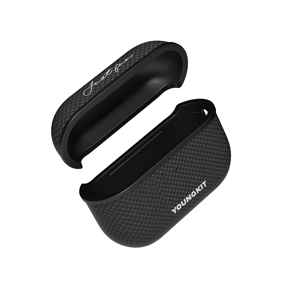 Apple Airpods Pro 2 Kılıf M-safe Şarj Özellikli Aramid Fiber Youngkit 1500D Kevlar Extreme Wing Serisi Kapak