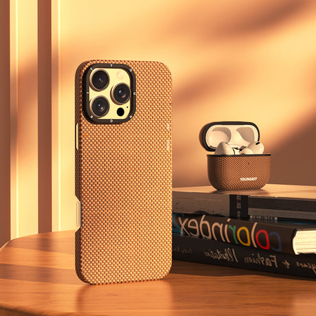 Apple Airpods Pro 2 Kılıf M-safe Şarj Özellikli Aramid Fiber Youngkit 1500D Kevlar Extreme Wing Serisi Kapak