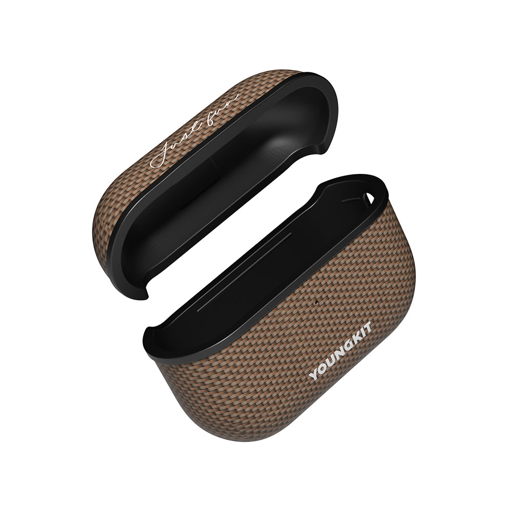 Apple Airpods Pro 2 Kılıf M-safe Şarj Özellikli Aramid Fiber Youngkit 1500D Kevlar Extreme Wing Serisi Kapak