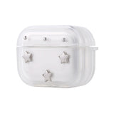 Apple Airpods Pro 2 Zore Airbag 44 Airbag Tasarımlı Simli Şeffaf Kutup Kılıf