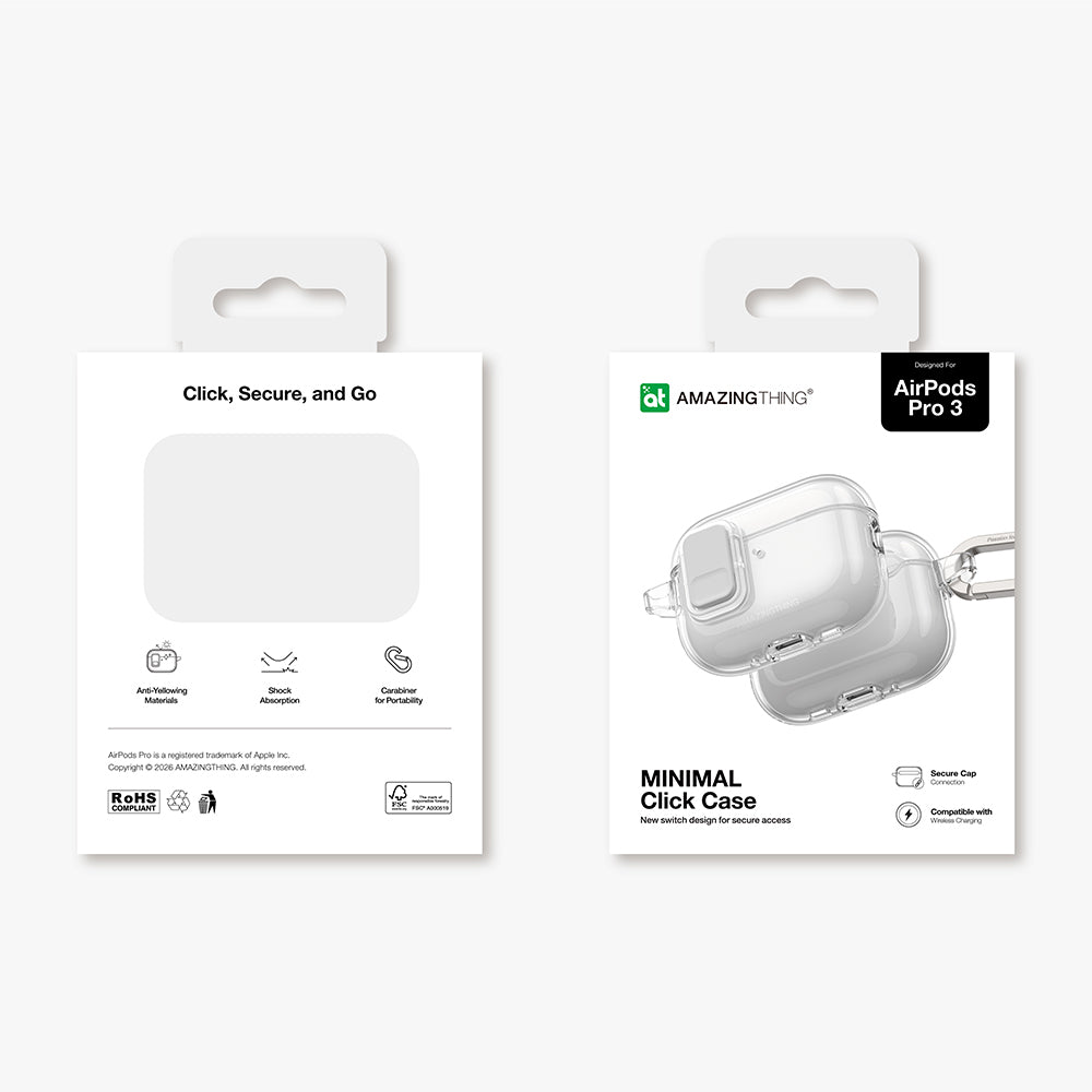 Apple Airpods Pro 3 Amazingthing Magnetik Kilit Tasarımlı Minimal Serisi Kılıf