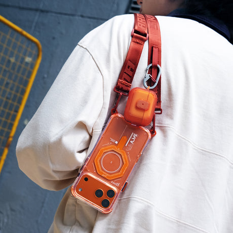 Apple Airpods Pro 3 Kılıf Airbagli Yivli Köşe Kilit Tasarımlı 360 Derece Koruma Skinarma Mecha LE Kılıf