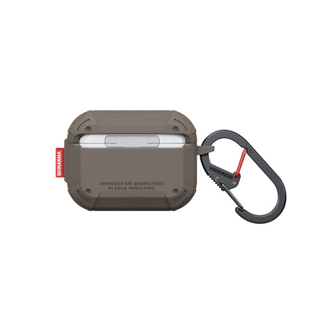 Apple Airpods Pro 3 Kılıf Airbagli Yivli Köşe Kilit Tasarımlı 360 Derece Koruma Skinarma Mecha LE Kılıf