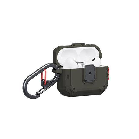 Apple Airpods Pro 3 Kılıf Airbagli Yivli Köşe Kilit Tasarımlı 360 Derece Koruma Skinarma Mecha LE Kılıf