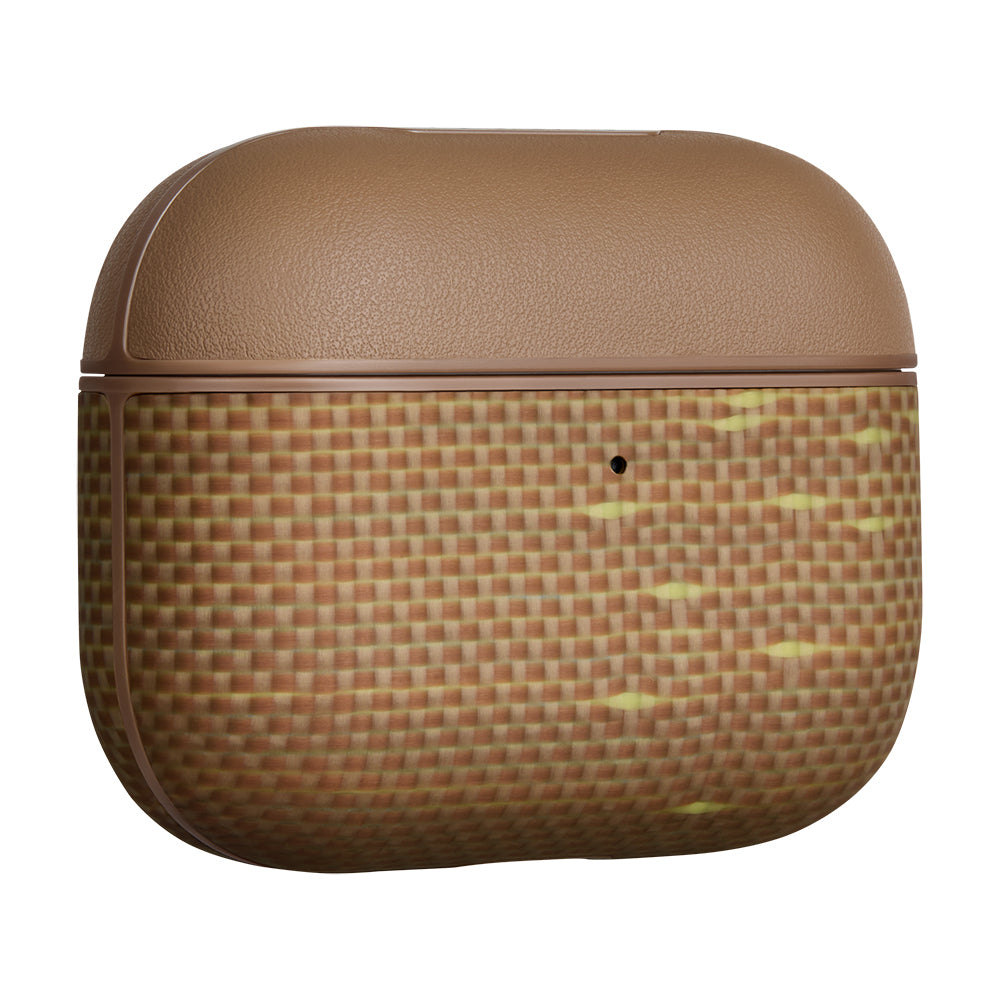 Apple Airpods Pro 3 Kılıf Aramid Fiber Pitaka Glints of Gold Serisi Kapak