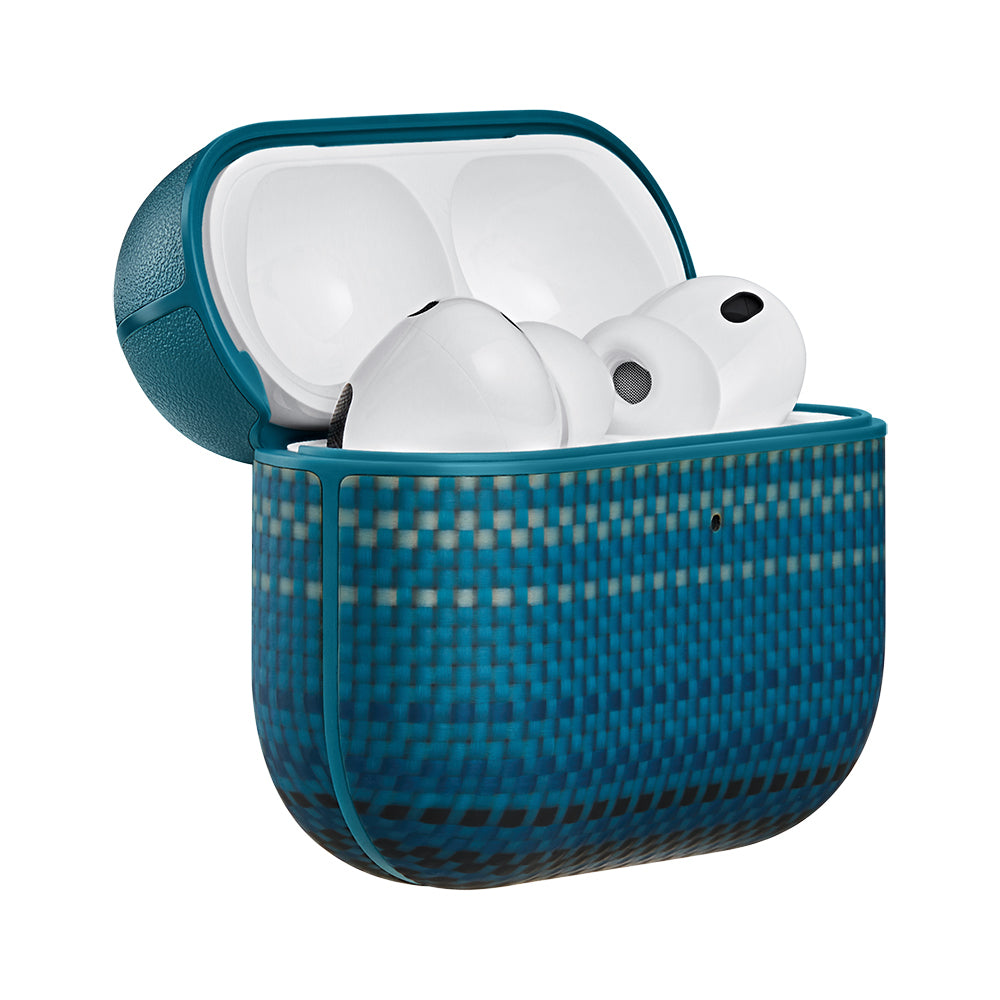 Apple Airpods Pro 3 Kılıf Aramid Fiber Pitaka Tactile Woven Sunset-Moonrise Serisi Kapak