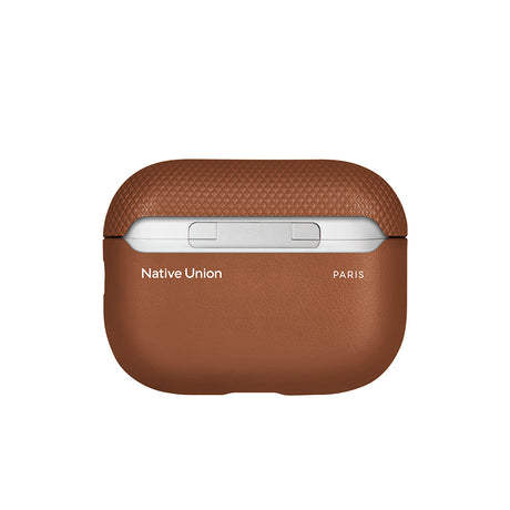 Apple AirPods Pro 3 Kılıf Qi M-Safe Şarj Özellikli Native Union Classic Serisi Suni Deri Kapak