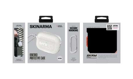 Apple Airpods Pro 3 Kılıf Skinarma Transparan Mat Tasarım Kinzoku Kılıf