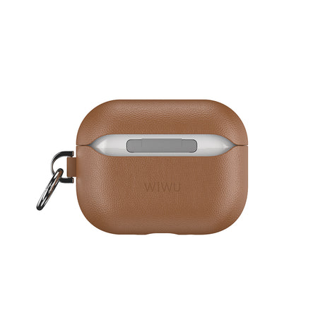 Apple AirPods Pro 3 Wiwu HC-201 Parmak İzi Bırakmayan Deri Kılıf