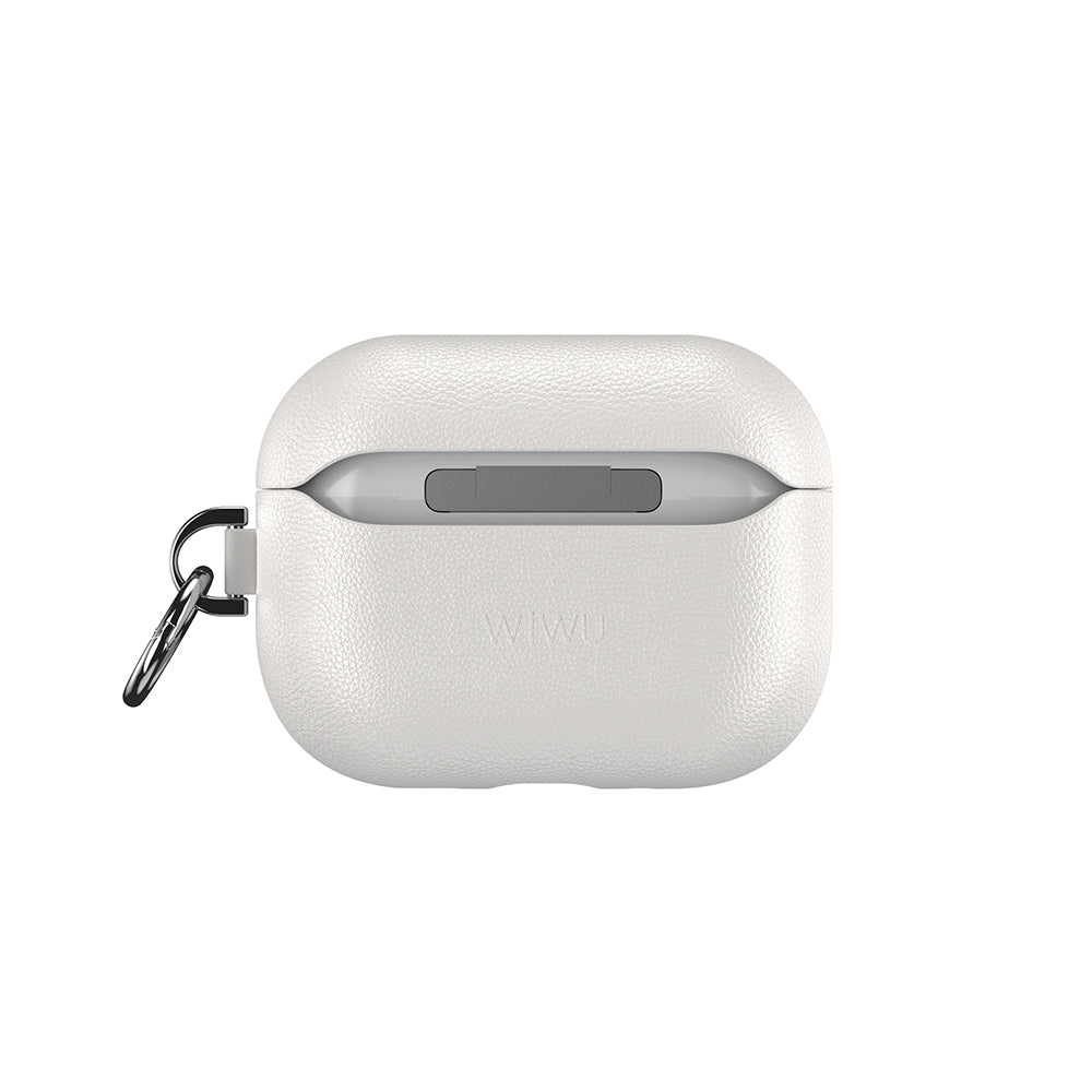 Apple AirPods Pro 3 Wiwu HC-201 Parmak İzi Bırakmayan Deri Kılıf