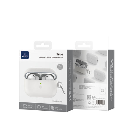 Apple AirPods Pro 3 Wiwu HC-201 Parmak İzi Bırakmayan Deri Kılıf