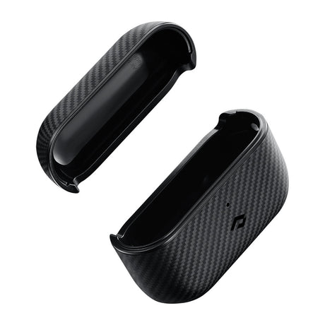Apple Airpods Pro Kılıf 600D Aramid Fiber Pitaka Classic Serisi Black-Grey Twill Kılıf