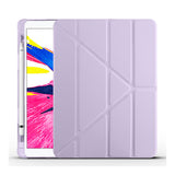 Apple iPad 10.2 (8.Nesil) Kılıf Zore Tri Folding Kalem Bölmeli Standlı Kılıf
