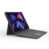 Apple iPad 10.2 (8.Nesil) Wiwu Combo Led Işıklı Magnetik Standlı Klavyeli Kılıf